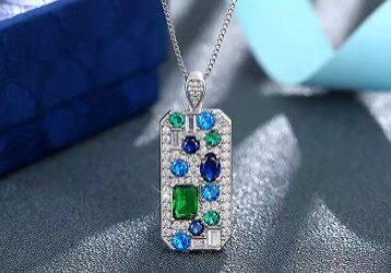 geometric necklace