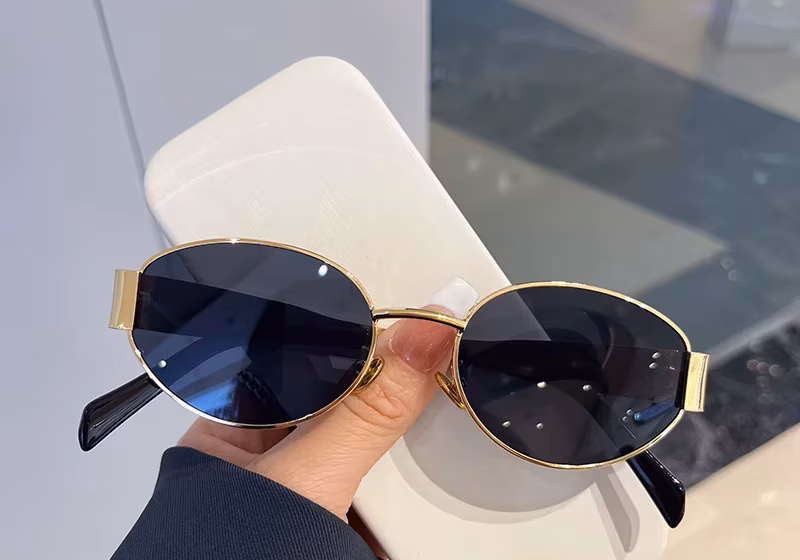 gold grey sunglasses