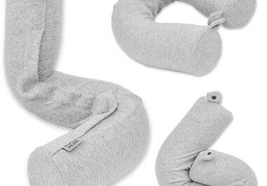 A set of three pillows that are shaped like letters.